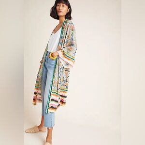 Anthropologie Snake Print Women's Kimono OS NWT